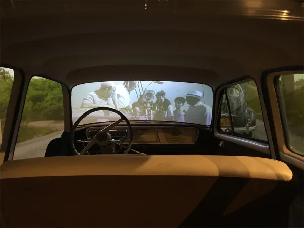 Mapping on a windshield.