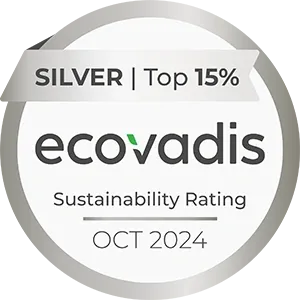 Logo du label EcoVadis Silver 2024