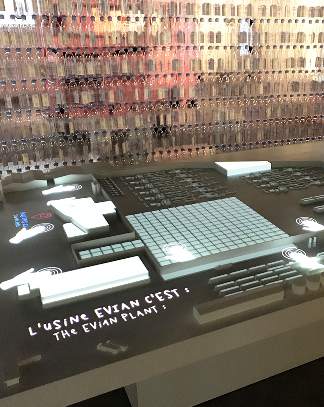 Dispositifs interactifs Evian Expérience
