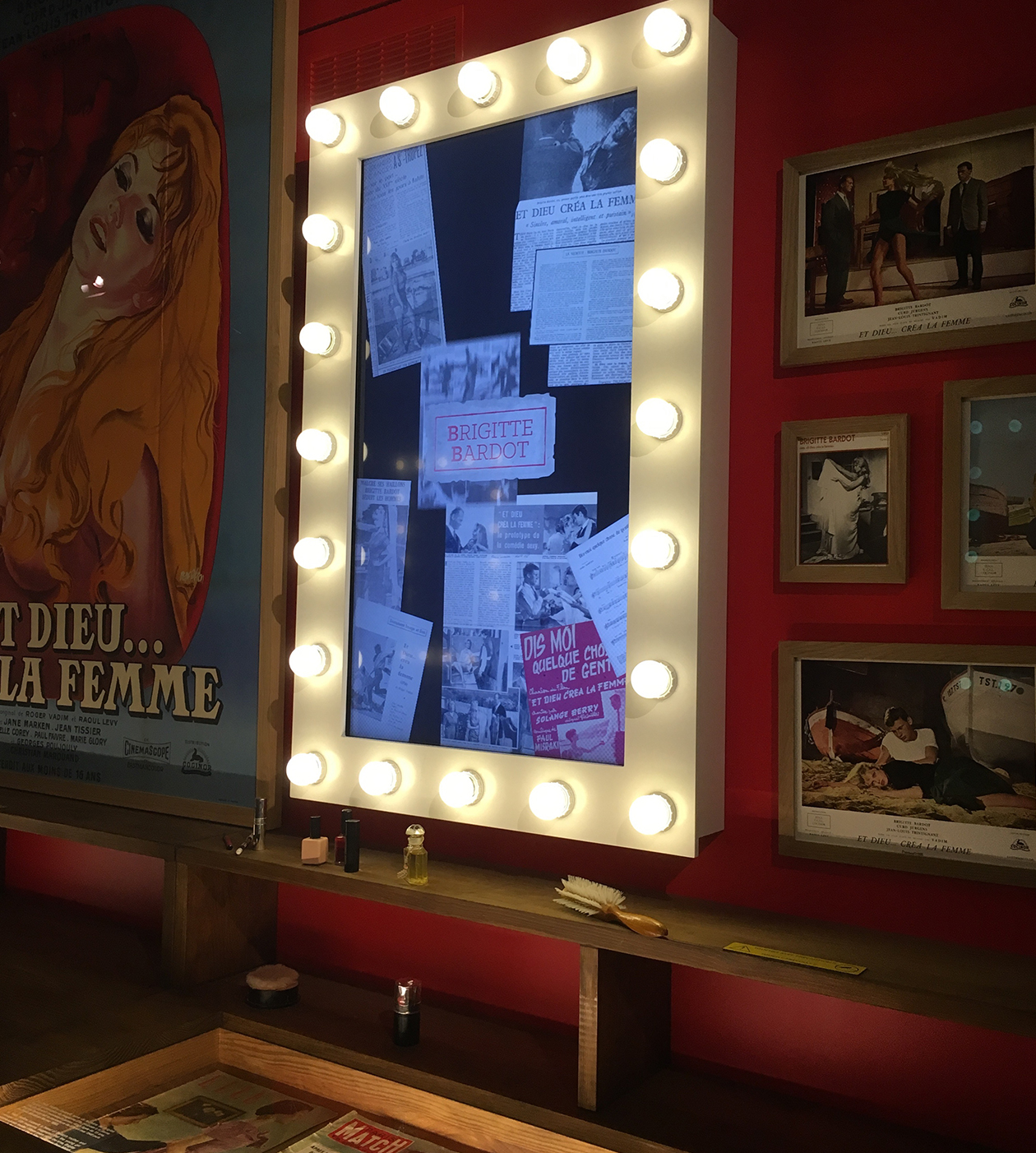 Actress's dressing room where Brigitte Bardot is honoured Musée de la Gendarmerie et du Cinéma